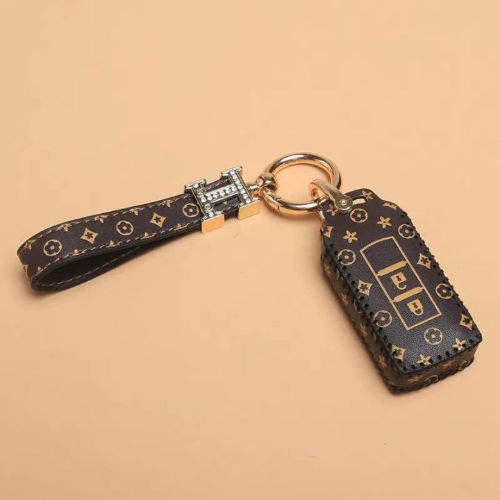 mitsubishi-กระเป๋ากุญแจรถเคสหนังพวงกุญแจหนังแท้กุญแจรีโมท