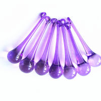 Top Quality Modern 20pcslot Dia20x80mm Purple Glass Raindrop Pendants For crystal Chandelier parts, lighting parts, Home Decor