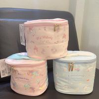 ❀¤☈ Kawaii Sanrios My Melody Cinnamoroll Cosmetic Bag Little Twin Star Portable Makeup Bags Cartoon Large Capacity Lunch Box Gifts