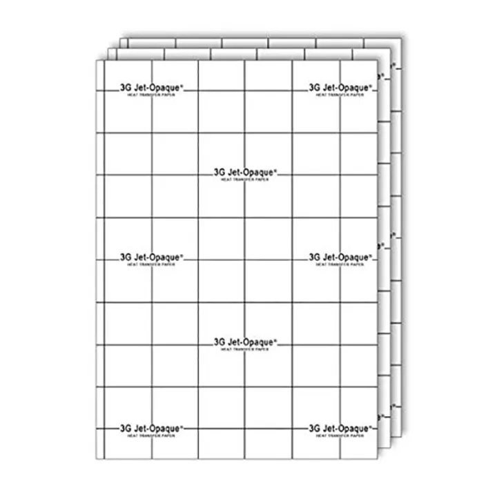 3G Jet-Opaque Heat Transfer Paper – 50 Sheets, 11x17 Inches, For Dark & Colored Fabrics - View #5