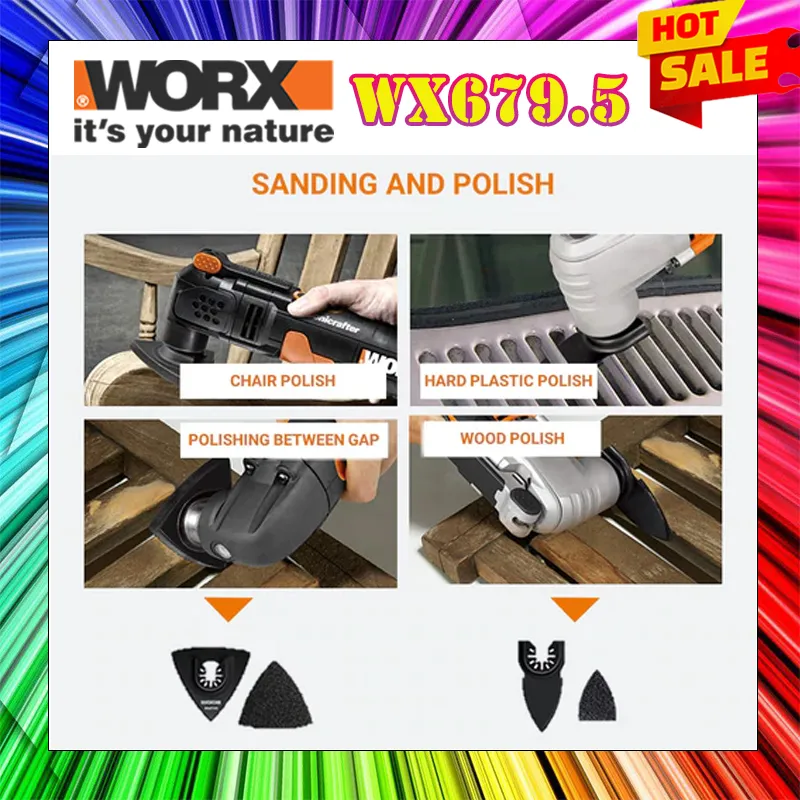 WORX WX679.5 250W CORDED UNIVERSAL HYPWELOCK OSCILLATING MULTI