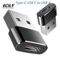 ECILY สากล USB C 3.1 Type C หญิง USB 3.0ประเภทชายพอร์ตอะแดปเตอร์แปลงสีดำถุง OPP แบบพกพาการออกแบบที่มีน้ำหนักเบา