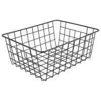 Hollow Iron Wired Basket, Storage Baskets Metal Basket Without Interlining Bathroom Kitchen Organizer