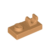 Lego part (ชิ้นส่วนเลโก้) No.44861 Plate, Modified 1 x 2 with Open O Clip on Top