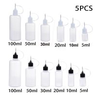 5/10/20/30/50/100ML Resuable Needle Tip Glue Applicator Plastic Bottle for Paper Quilling DIY Scrapbooking Paper Craft Tool