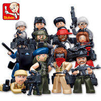 ProudNada Toys ตัวต่อ เลโก้ ตำรวจ หน่วยสวาท มินิ ฟิกเกอร์ 12 ตัว SLUBAN MINIFIGURES M38-B0586