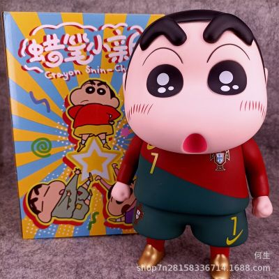 Crayon Shin-Chan ภาพอนิเมะใหญ่21ซม. เครื่องตกแต่งพีวีซีดาวฟุตบอล Series1รุ่นแฟนๆของสะสมของขวัญตุ๊กตาน่ารักสำหรับเด็ก