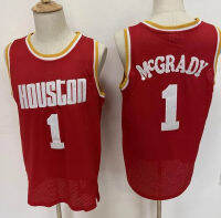 เสื้อผู้ชาย S-2XL เสื้อบาสเกตบอล Tracy McGrady 1 2004-05 13 Harden Mitchell &amp; Ness Hardwoods Classics R Jersey