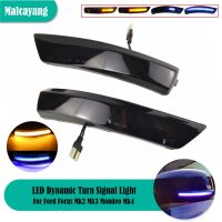 2x LED Dynamic Turn Signal Light Side Mirror Blinker Arrow Sequential Flasher Repeater For Ford Focus Mk2 Mk3 Mondeo Mk4 Bulbs  LEDs HIDs