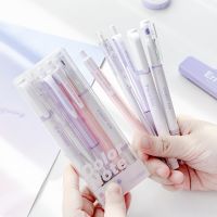 5Pcs/Set  Creative Gel Pen Highlighter Glitter Pens Set 0.5mm Drawing Writing Exam  School Pens Suit Kawaii StationeryHighlighters  Markers