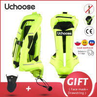 UCHOOSE Motorcycle Airbag Vest Motorcycle Life Jacket Reflective Safety Motocross Racing Riding System CE Protector