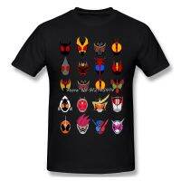 All Heisei T-Shirt Men Top Quality Cotton Short  Sleeve Manga Masked Kamen Rider Series Hero Anime Casual Camiseta Loose