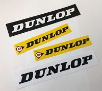 สติ๊กเกอร์ Dunlop [4ชิ้น] สติกเกอร์ รถแข่ง แต่งรถ ติดรถ รถมอเตอร์ไซค์ รถยนต์ รถซิ่ง JDM PVC Sticker Racing Car Motorbike ติดกระจก ข้างรถ ท้ายรถ สวิงอาร์ม