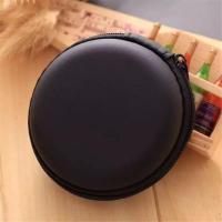 ☃✻❧ Original Portable Mini Earphone Case Round Hard Earbuds Zipper Case for Earpods coin TF Card Usb Cable Earphone Bags