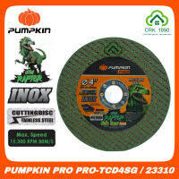 PUMPKIN PRO RAPTOR PRO-TCD4SG/23310 ใบตัดเหล็ก สแตนเลส 4 นิ้ว ใบคม ใบตัดเร็ว หนา 1 มิล (เขียว)(25ใบต่อกล่อง)