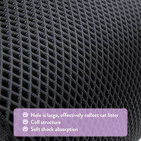 Cat Litter Mat EVA Double-Layer Cat mat Litter Trapper Mats with Waterproof Bottom Layer non-slip litter Cat Bed mat