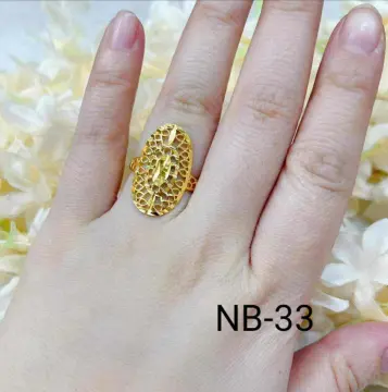 Branch (1) Saudi gold ring, 21 karat, weighing 3.9 grams - مصاغات الأربش  للذهب بالسعودية قسم المتجر الإلكتروني