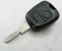 2ปุ่ม BLANK REMOTE Key SHELL สำหรับ Peugeot 406 407 408 607 FOB พร้อมโลโก้จัดส่งฟรี