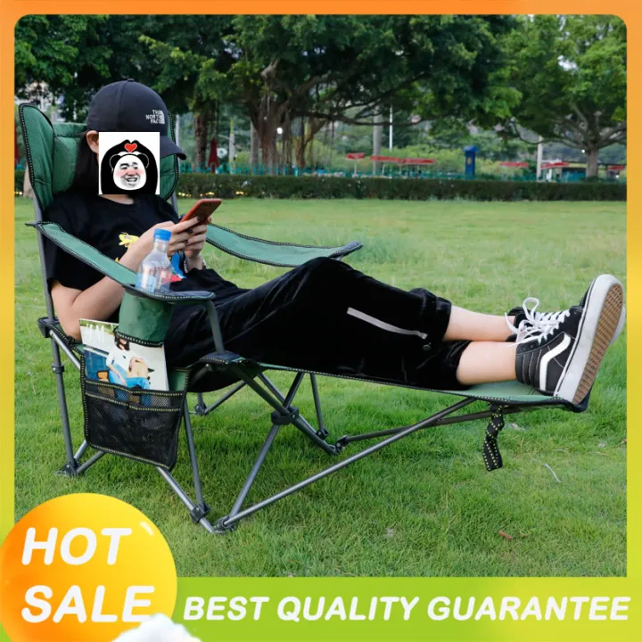 Lightweight Folding Beach Chair Lunch Break Chair Sitting and Lying