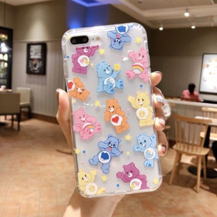 พร้อมส่งในไทย-เคสซิลิโคน-สกรีนลายการ์ตูนแคแบร์-นิ่ม-ใช้สำหรับipทุกรุ่น-309