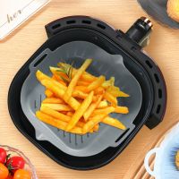 Air Fryer Silicone Pot Air Fryers Oven Baking Tray Fried Chicken Basket Mat Silicone Pot Replacemen Grill Pan Accessories New