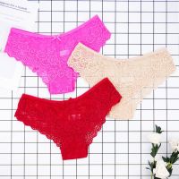 Women Briefs Full Lace Panties Hollow Out Low-waist Female Shorts Soft Solid Color Breathable Underwear Fast Ship