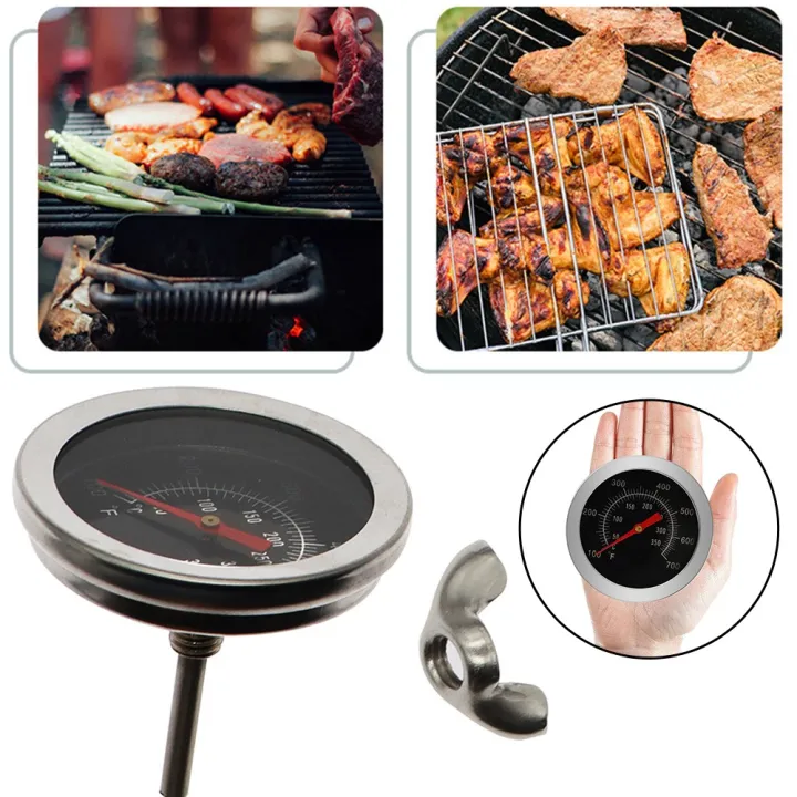 Temperature Gauge Grill Cooking Accessories Display 50°C To 350°C Easy