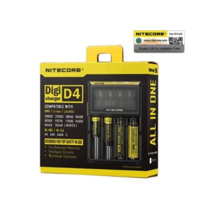 แท่นชาร์จเปล่า Nitecore D4 ของแท้ โค้ดบนกล่องเช็คได้