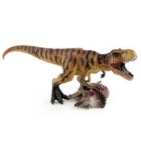 Microgood ของเล่นจำลองไดโนเสาร์ Tyrannosaurus Rex Triceratop ศพจำลองความโหดร้ายฉากแบบคงที่รูปปั้นไดโนเสาร์สัตว์พีวีซีของขวัญแบบจำลองรูปแกะสลักสำหรับประดับตกแต่ง