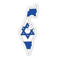 【cw】 Creativity Car Sticke Israel Flag Accessories on Rear Window Laptop Suitable for All Kinds of Cars ！