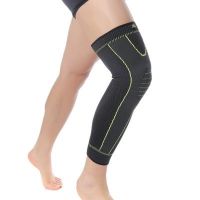 1pcs Knee Pads Stripe Sports Lengthen Leg Sleeve Fitness Non slip Bandage Compression Leg Warmer Unisex