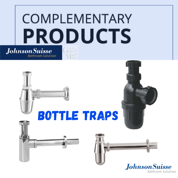 JOHNSON SUISSE BATHROOM ACCESSORIES WASH BASIN BOTTLE TRAPS