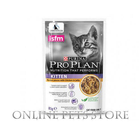 PRO PLAN Kitten Chicken Wet Cat Food Pouch 85G | Lazada