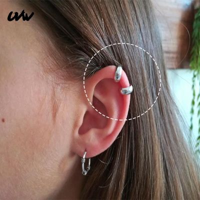 【YP】 UVW084 2pc Fashion 3x7mm Hoop Earrings Surgical Round Helix Piercing Earring Color Female Mujer Moda Accessories