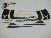 black Reflective Stickers Decals Motorcycle Fit for MT 07 MT07 Decals Stickers DIY Yellow black High Quality Waterproof