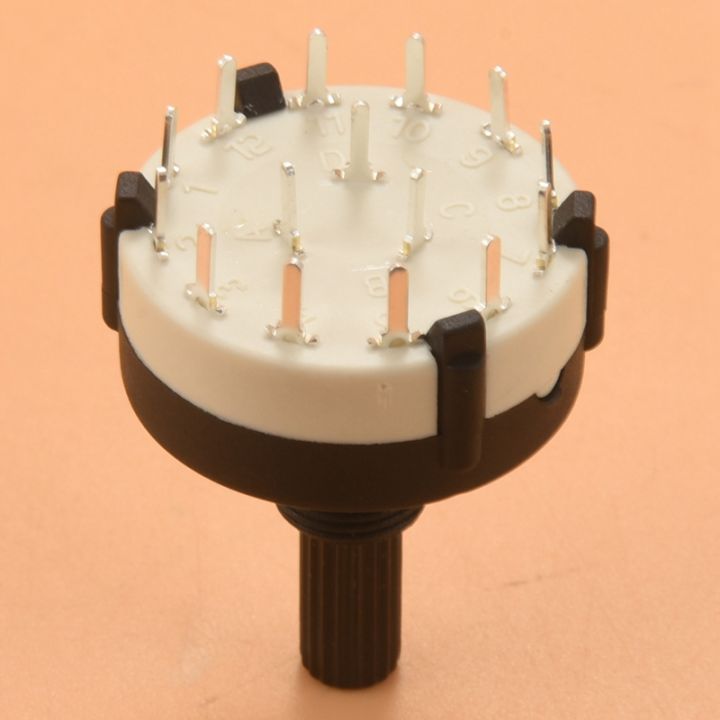 3p4t-3-pole-4-position-single-wafer-band-selector-rotary-switch-w-knob