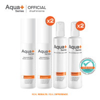 (ส่งฟรี) AquaPlus Skin Radically Micro-Cleanser 150 ml. (2 ขวด) &amp; Skin Soothing Milky Wash 175 ml. (2 ขวด)