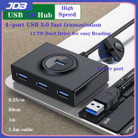 JDB USB 2.0/3.0 5GBPS พอร์ต Hub ขยายได้หลาย4พอร์ต Hub,สายยาว0.25ม. 1ม. 1.5ม. พร้อม Micro USB Power,ความเร็วสูงสำหรับแล็ปท็อป Macbook พีซีคอมพิวเตอร์ Xbox One อะแดปเตอร์ USB 3 0 Hub