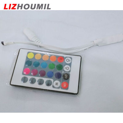 ตัวควบคุมรีโมทคอนโทรล IR มินิ LIZHOUMIL 24ปุ่มพร้อมตัวควบคุมไฟ LED RGB สำหรับแถบไฟ LED RGB