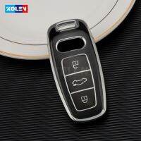 เคส Kunci Remote Mobil TPU แบบนิ่มสำหรับ Audi,สำหรับ Audi สำหรับ Audi A6 A7 A8 Q5 Q7 Q8 C8 D5อุปกรณ์เสริม Fob ที่ใส่อุปกรณ์ป้องกัน