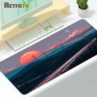 Neon Road Art Mouse Pad เครื่องเกมขนาดใหญ่ Mausepad Table Pad อุปกรณ์เกมคอมพิวเตอร์ พรมอาร์ต 90x40