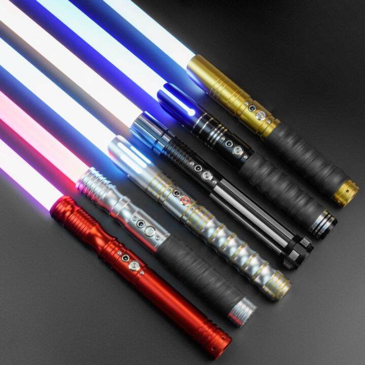 Lightsaber Metal Hilt RGB Heavy Dueling Jedi Saber Sword Laser Combat ...