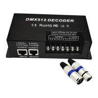 ✇ 4 Channel DMX Decoder RGBW PWM DMX512 Dimmer Driver RGBW LED Strip Light Controller Input 12V-24V DC