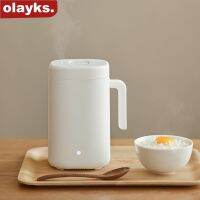 Olayks แบบพกพาขนาดเล็กหม้อหุงข้าว0.8L,กล่องอาหารกลางวันไฟฟ้าอุ่นข้าวก๋วยเตี๋ยวข้าวต้มซุ๊ปสำหรับการเดินทาง