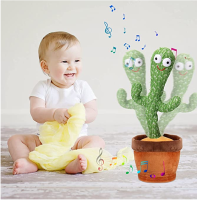 Dancing Cactus Toys Speak Electronic Plush Toys Twisting Singing Dancer Talking Novelty Funny Music Luminescent Gifts Bluetooth