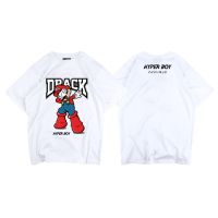 DRACK - HYPER BOY สีแดงเสื้อยืดคอกลม