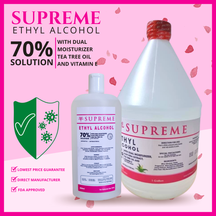 Sale 70 Isopropyl Ethyl Alcohol Gallon 500ml And 1 Gallon Antiseptic Disinfectant Protect Plus 9986