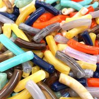 Plastic Curved Tubes Beads