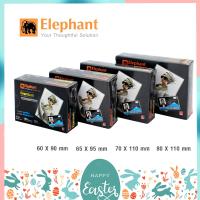 พลาสติกเคลือบบัตร ตราช้าง Elephant รุ่น PREMIUM (100 แผ่น) ขนาด 60x90 / 65x95 / 70x110 / 80x110 มม.