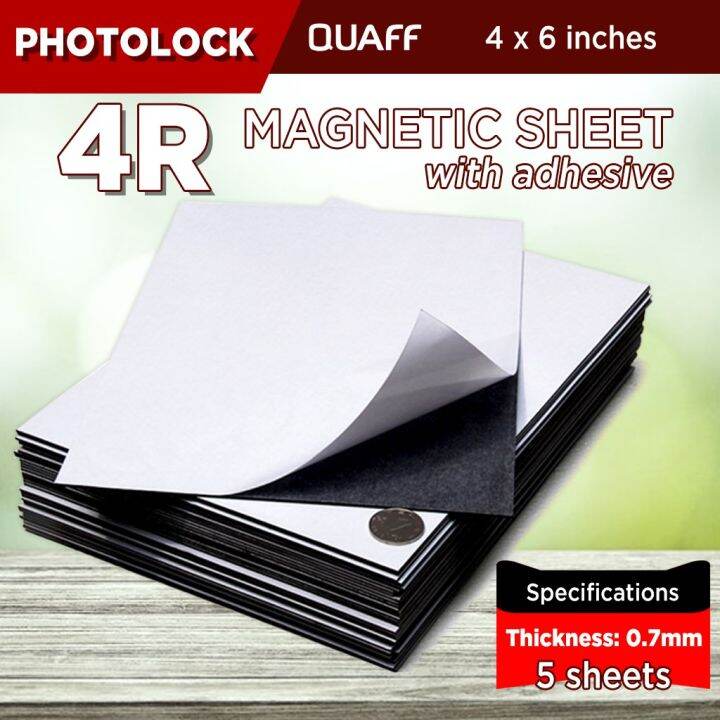 4R Size QUAFF Sheet with Adhesive Cuttable Ref (5sheets
